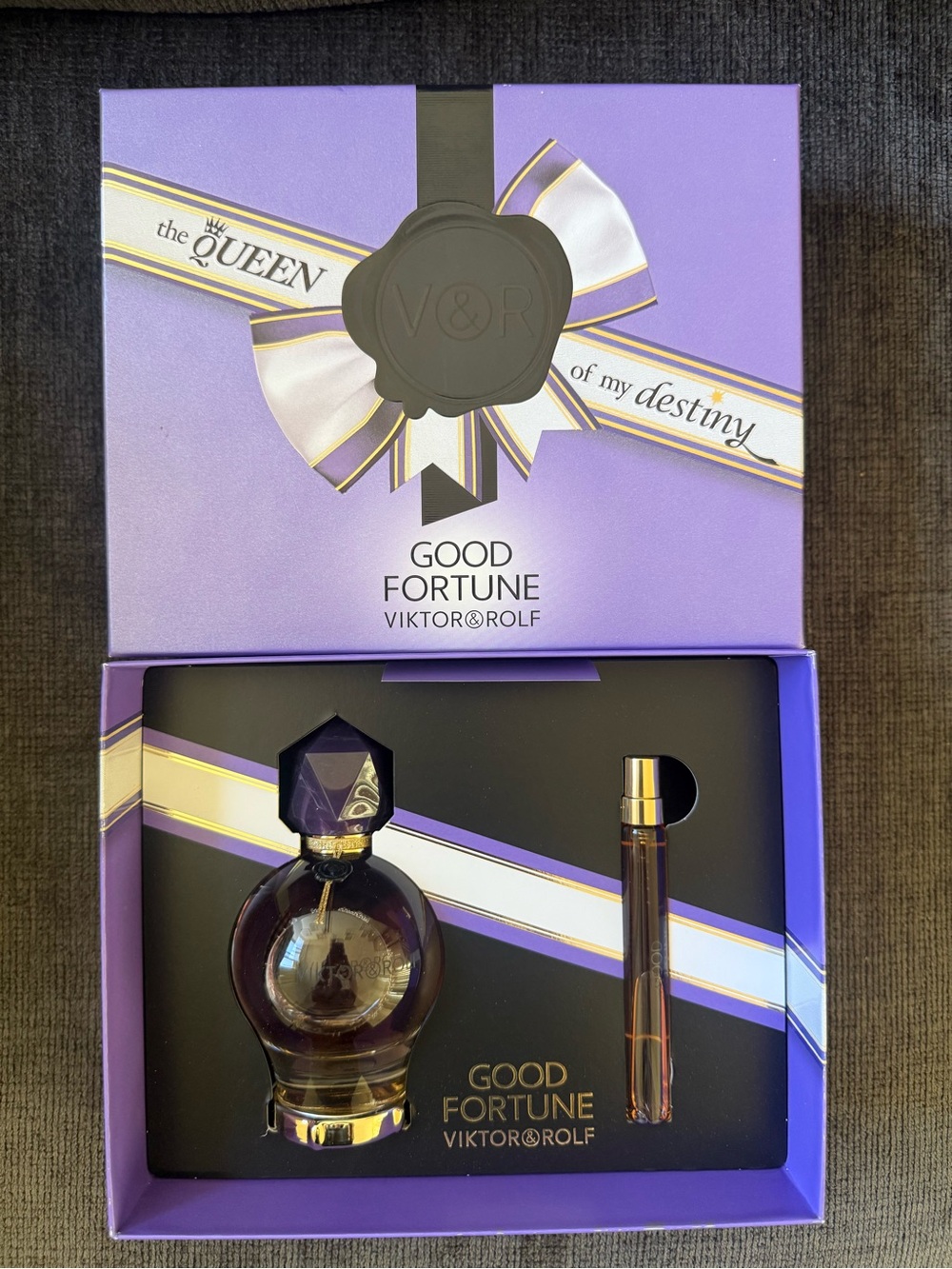 Viktor & Rolf Good Fortune Gift Set - Purple and Gold